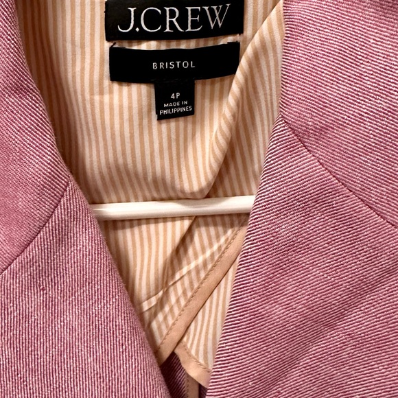 J Crew Bristol Blazer, Linen, Size 4P, worn once - Picture 2 of 4